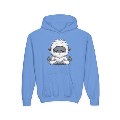 Meditating Baby Yeti Kids Hoodie