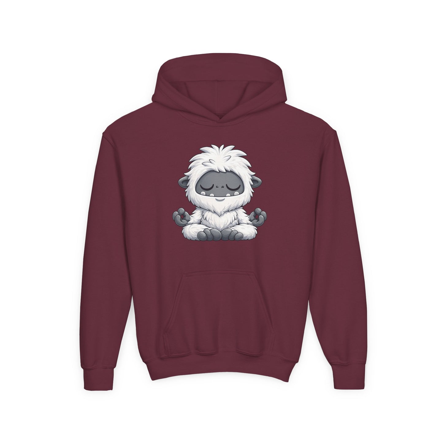 Meditating Baby Yeti Kids Hoodie