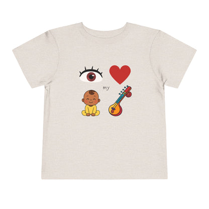 Eye Heart My Baby Sitar Toddler Tee