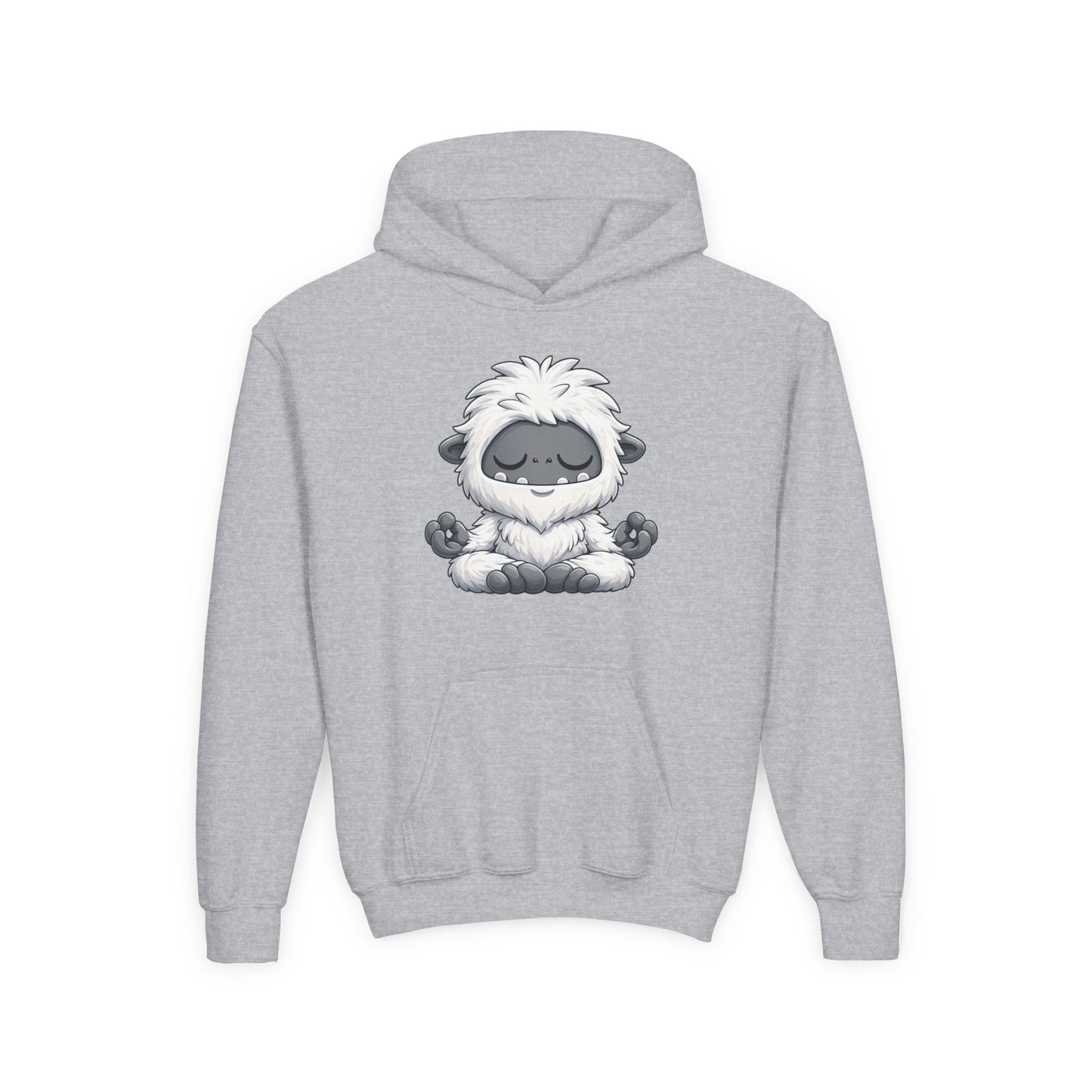 Meditating Baby Yeti Kids Hoodie