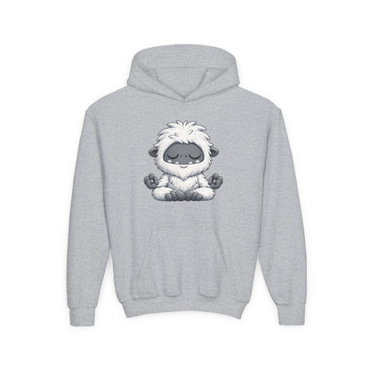 Meditating Baby Yeti Kids Hoodie