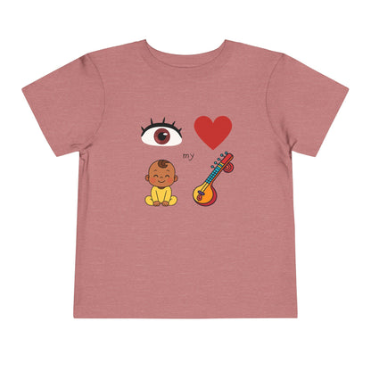Eye Heart My Baby Sitar Toddler Tee