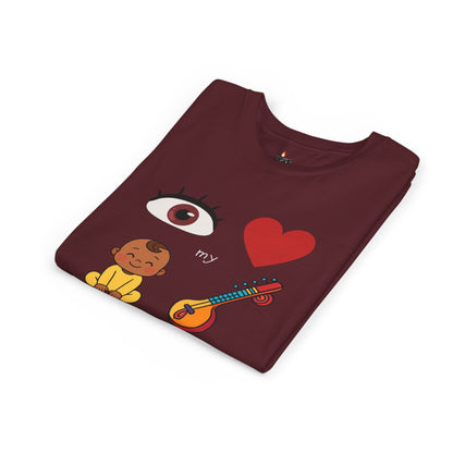 Eye Heart My Baby Sitar Kids Tee