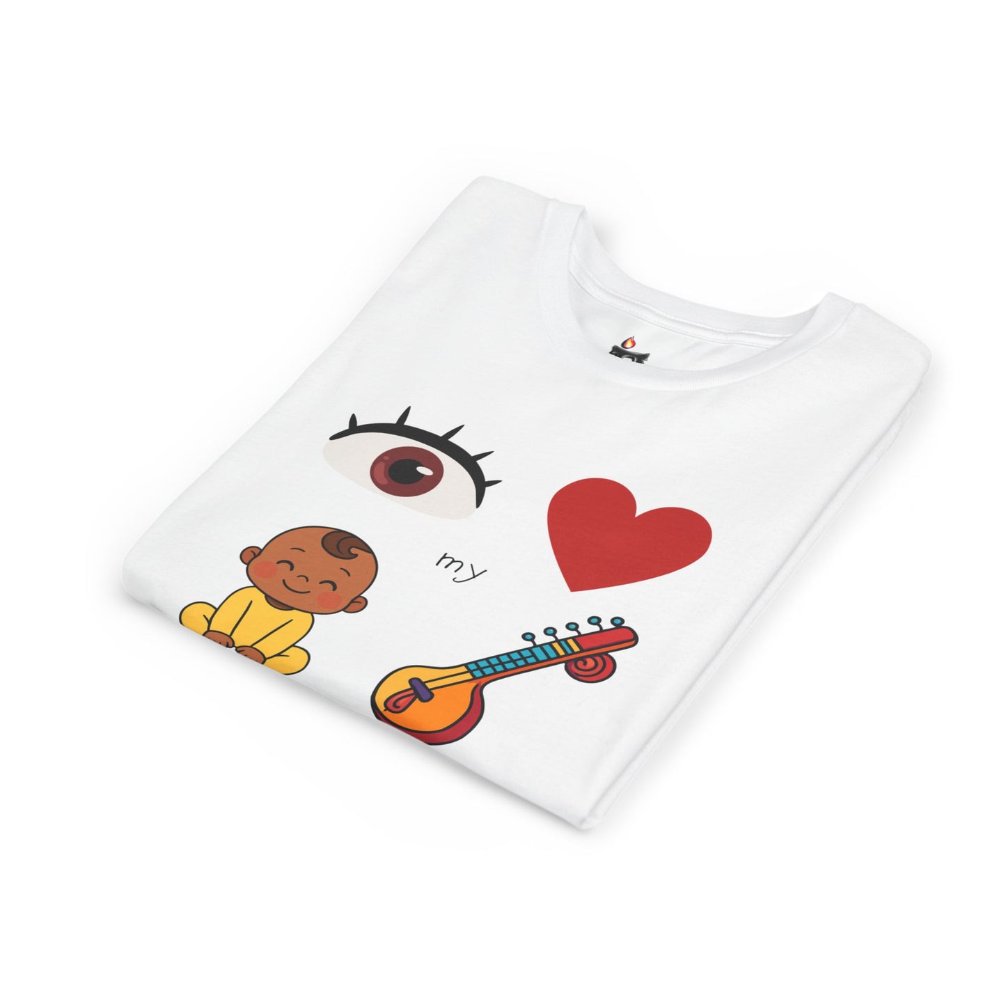 Eye Heart My Baby Sitar Kids Tee