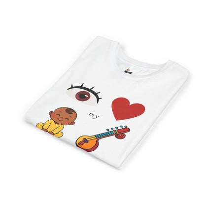 Eye Heart My Baby Sitar Kids Tee