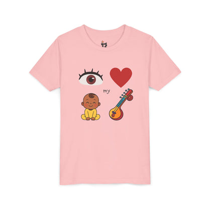 Eye Heart My Baby Sitar Kids Tee