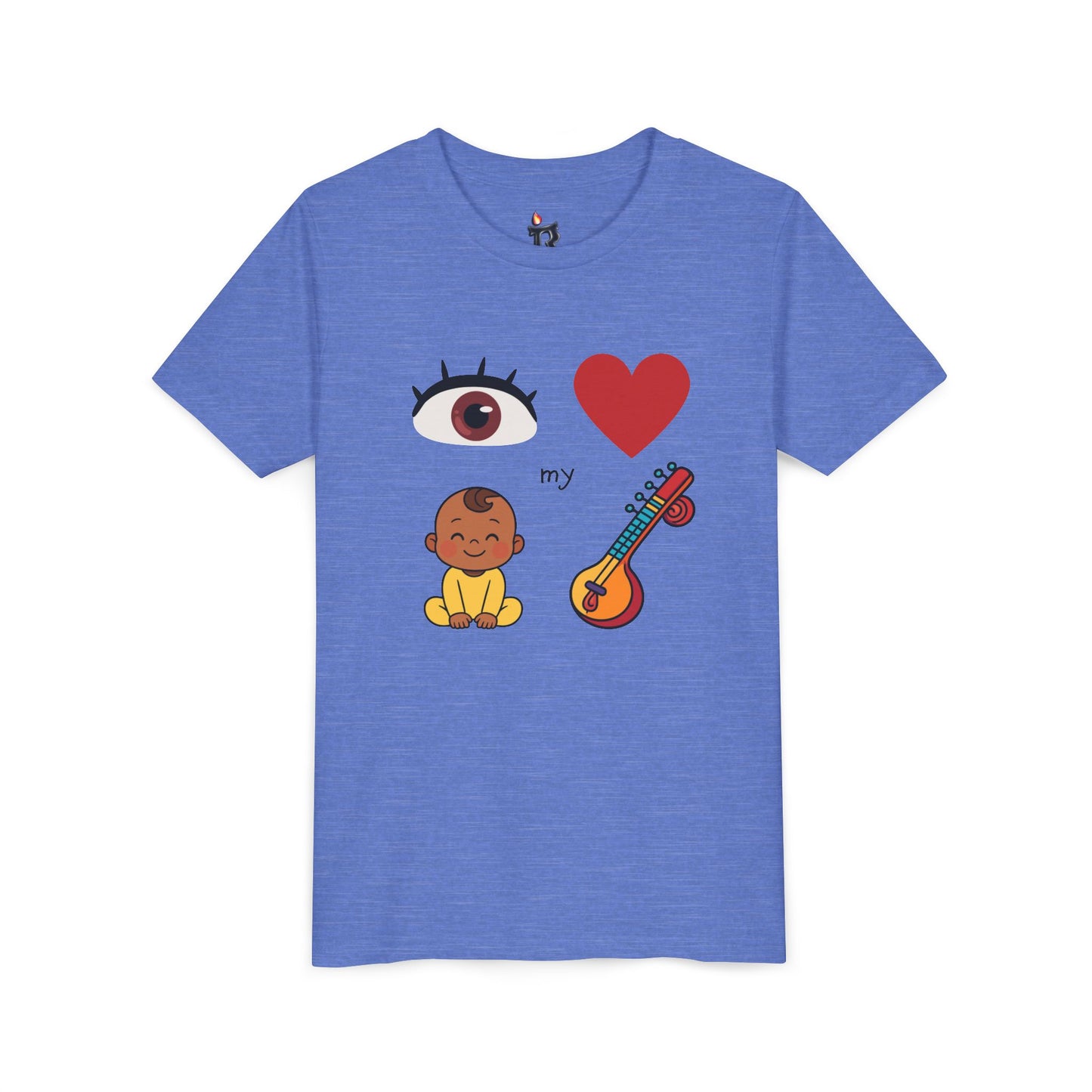 Eye Heart My Baby Sitar Kids Tee