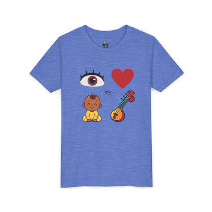 Eye Heart My Baby Sitar Kids Tee