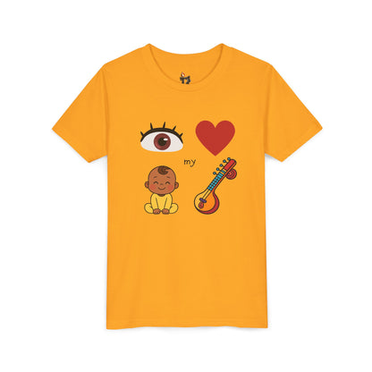 Eye Heart My Baby Sitar Kids Tee