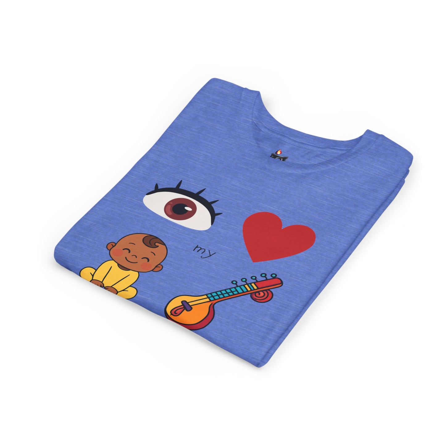 Eye Heart My Baby Sitar Kids Tee