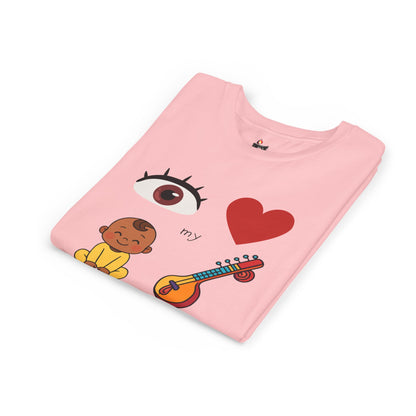 Eye Heart My Baby Sitar Kids Tee