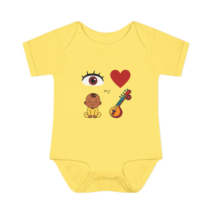 Eye Heart My Baby Sitar Onesie