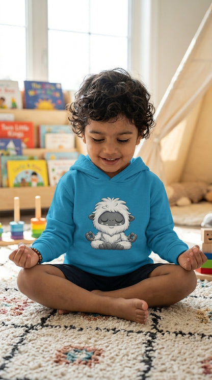 Meditating Baby Yeti Toddler Hoodie