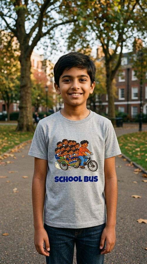 School Bus Kids Tee