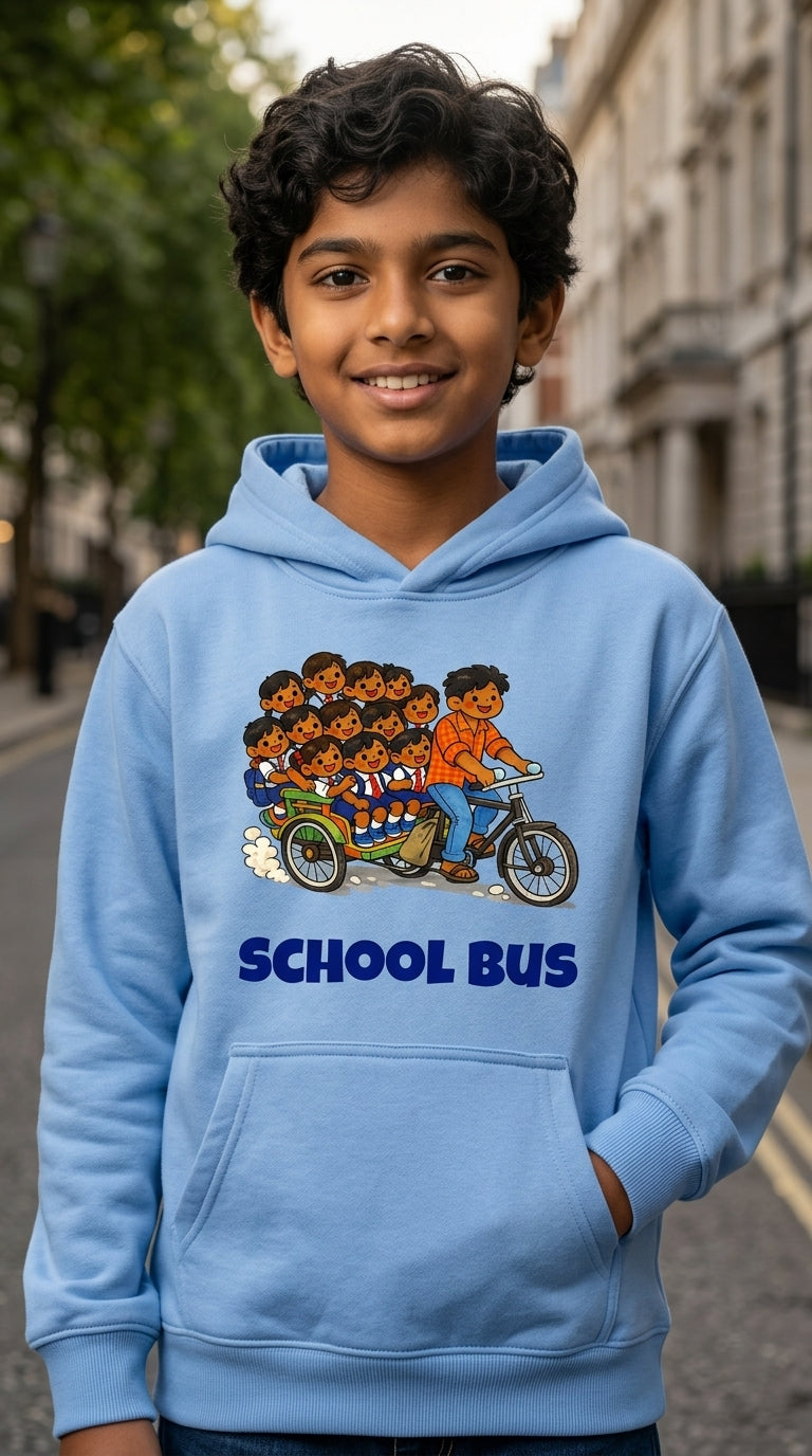 School Bus Kids Hoodie