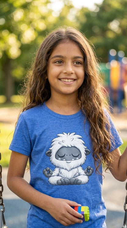 Meditating Baby Yeti Kids Tee