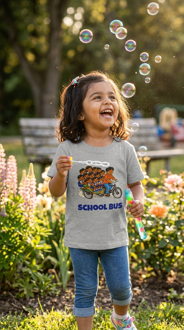 Schulbus-Kleinkind-T-Shirt