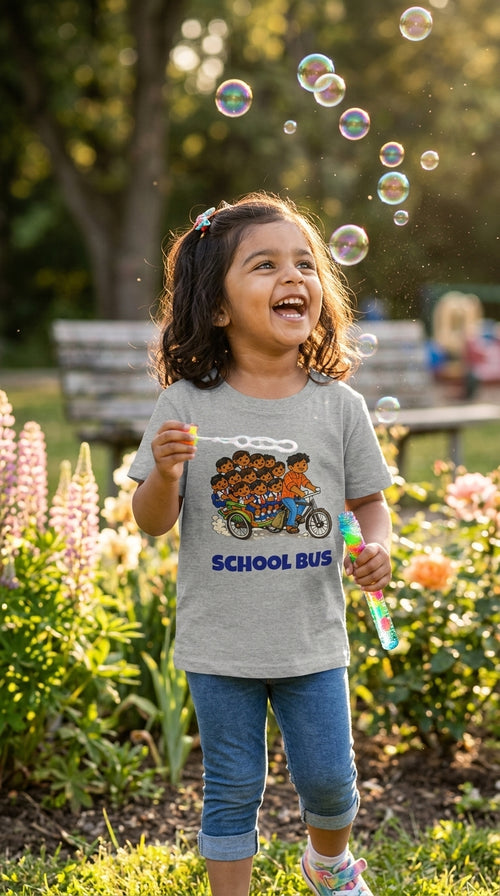 Schulbus-Kleinkind-T-Shirt