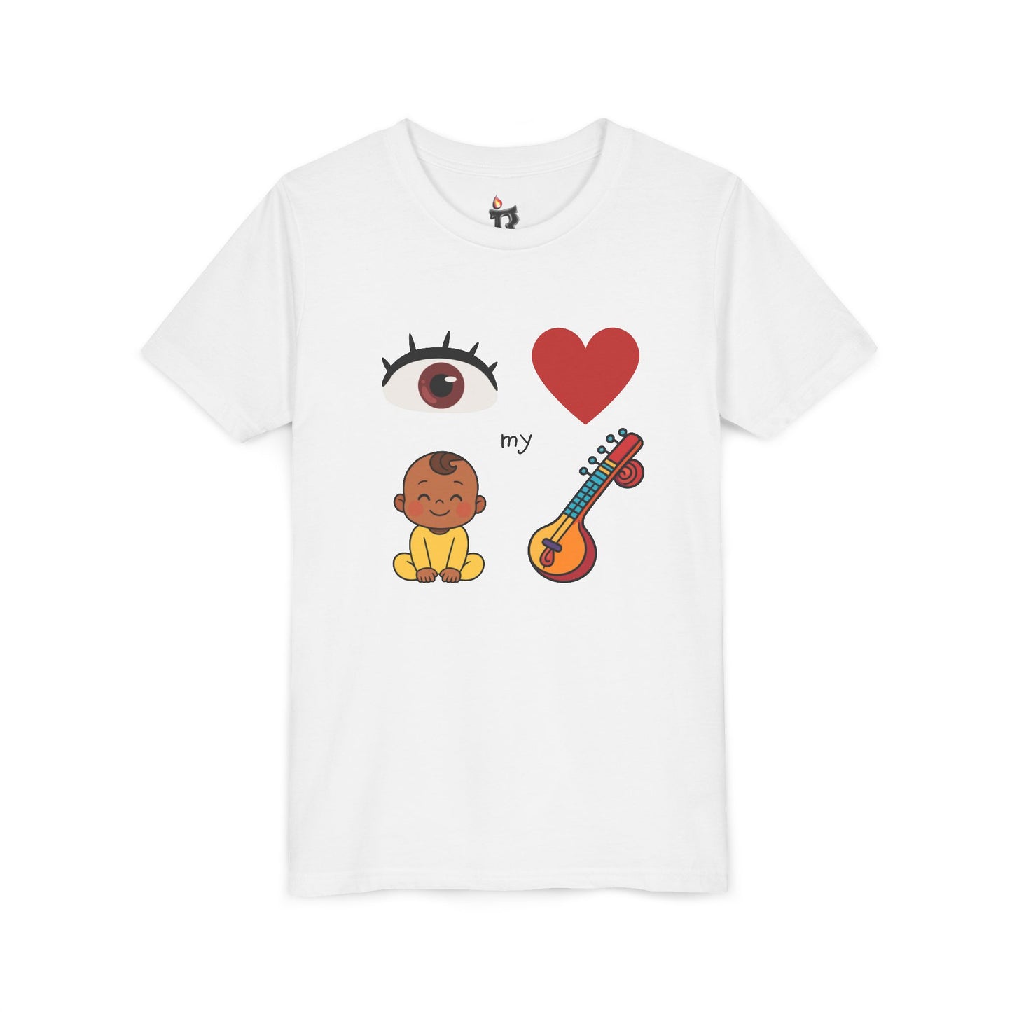 Eye Heart My Baby Sitar Kids Tee