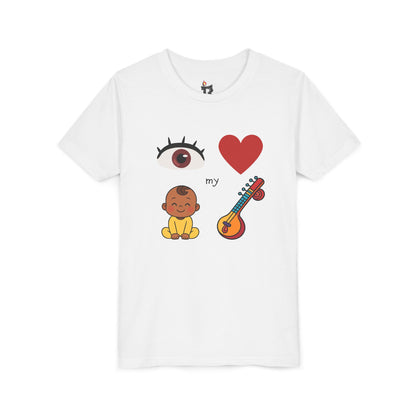Eye Heart My Baby Sitar Kids Tee