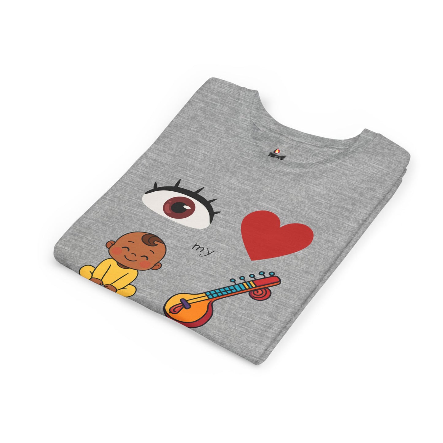Eye Heart My Baby Sitar Kids Tee