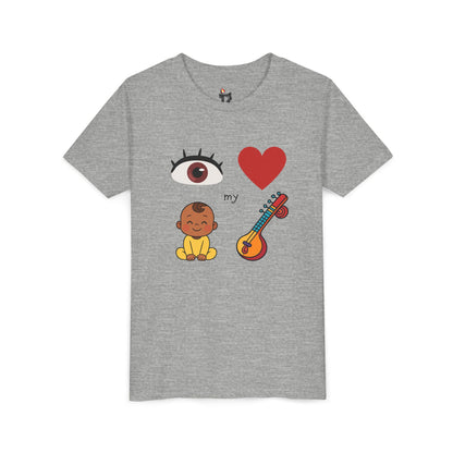 Eye Heart My Baby Sitar Kids Tee