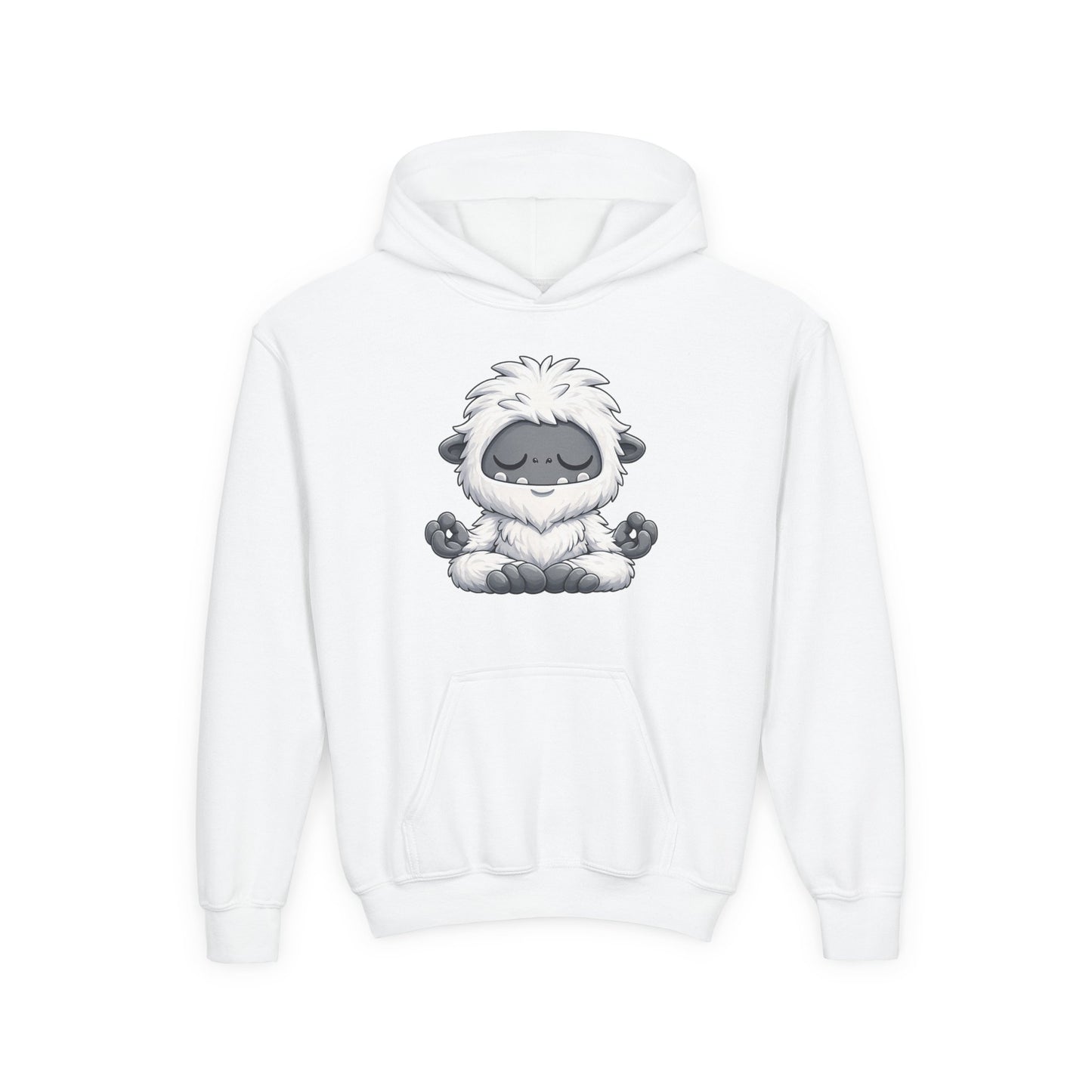 Meditating Baby Yeti Kids Hoodie