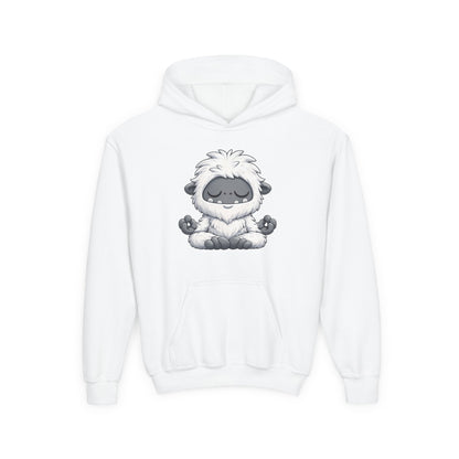 Meditating Baby Yeti Kids Hoodie