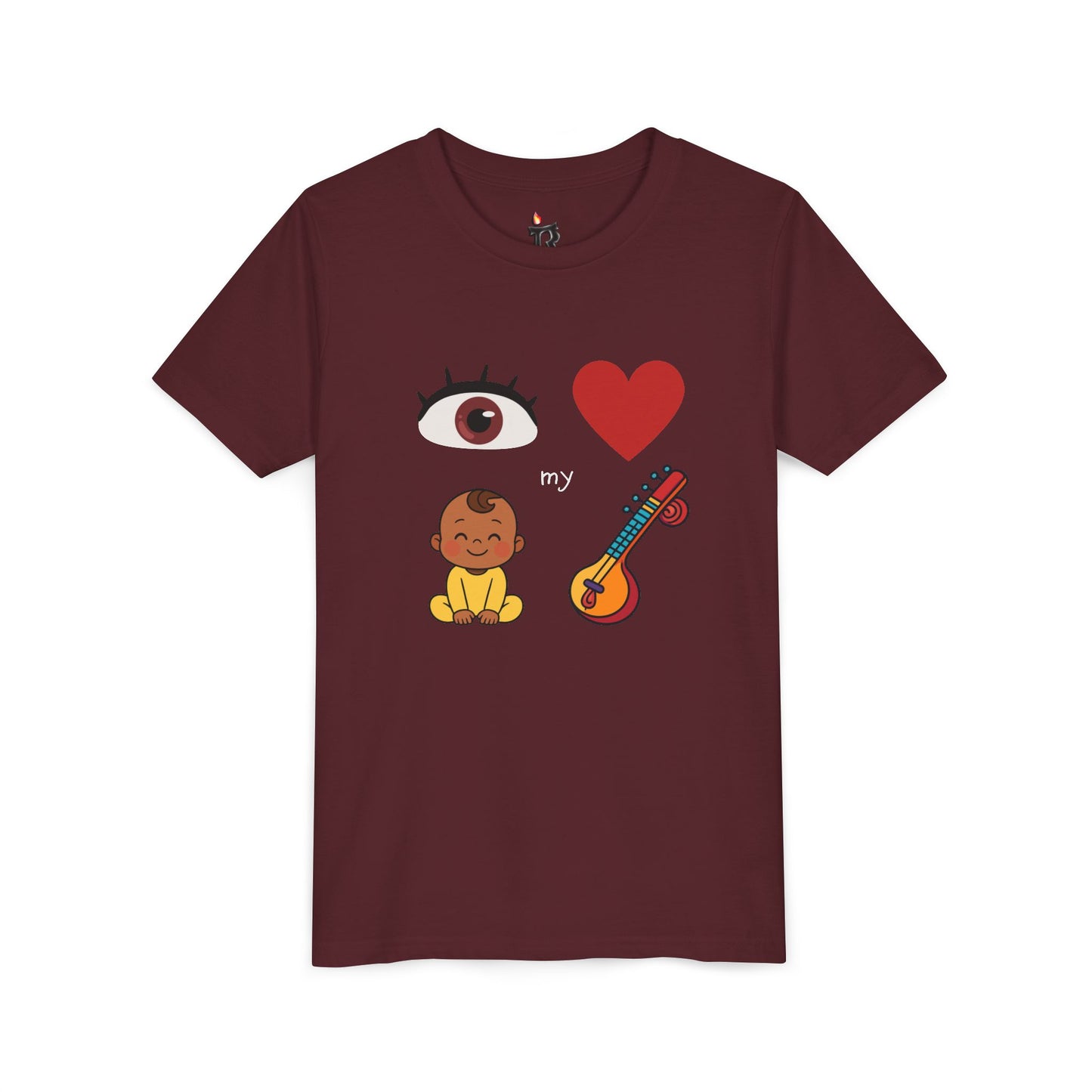 Eye Heart My Baby Sitar Kids Tee