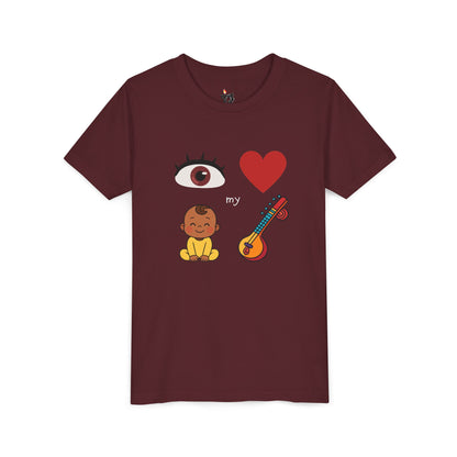 Eye Heart My Baby Sitar Kids Tee
