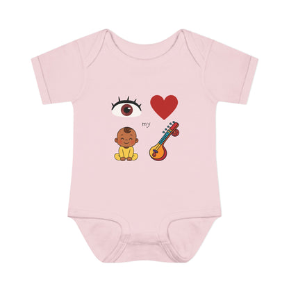 Eye Heart My Baby Sitar Onesie
