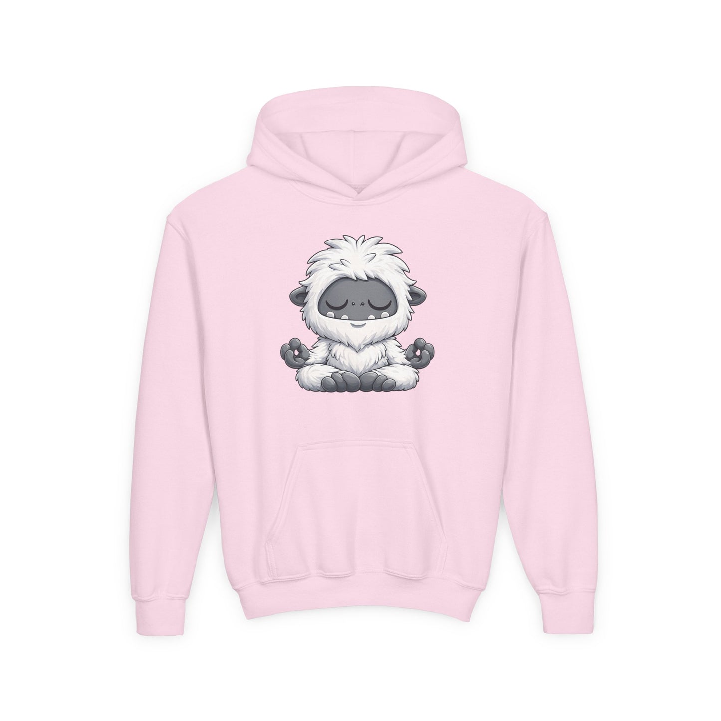 Meditating Baby Yeti Kids Hoodie