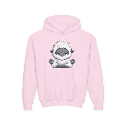 Meditating Baby Yeti Kids Hoodie